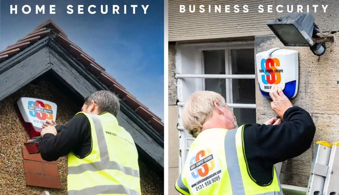 Safe Simple Secure installing burglar alarms in Edinburgh