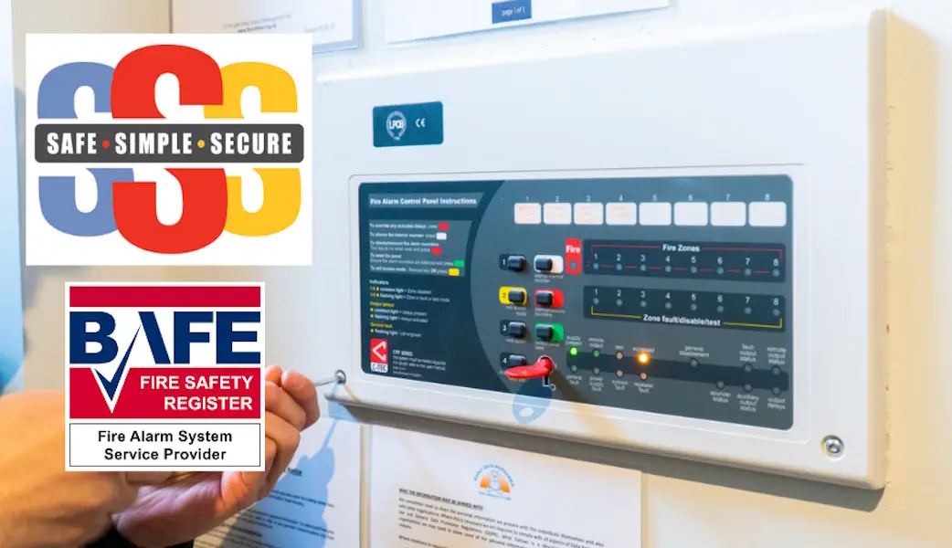 Commercial fire alarm system installed by Safe Simple Secure in Edinburgh